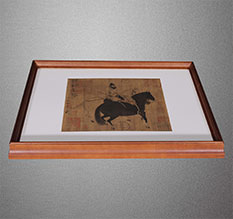 北湖书画装裱配框服务案例